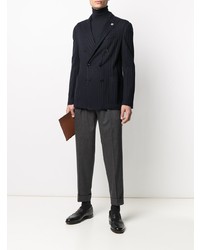 Blazer croisé bleu marine Lardini