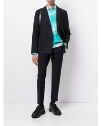 Blazer croisé bleu marine Solid Homme