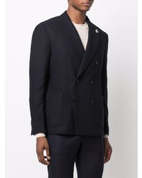 Blazer croisé bleu marine Lardini