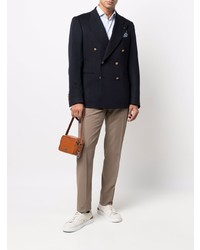 Blazer croisé bleu marine Tagliatore