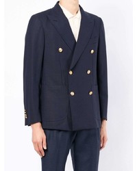 Blazer croisé bleu marine Man On The Boon.