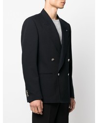 Blazer croisé bleu marine Lardini