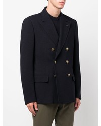 Blazer croisé bleu marine Lardini