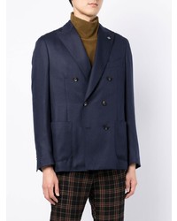 Blazer croisé bleu marine Lardini