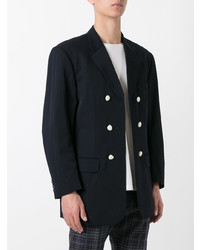 Blazer croisé bleu marine Comme Des Garçons Vintage