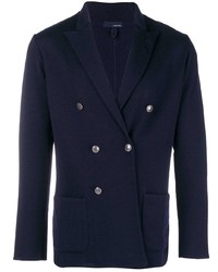 Blazer croisé bleu marine Lardini