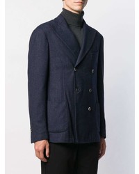 Blazer croisé bleu marine Dell'oglio