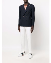 Blazer croisé bleu marine Lardini