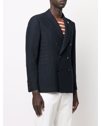 Blazer croisé bleu marine Lardini