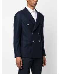 Blazer croisé bleu marine Fedeli