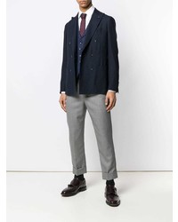 Blazer croisé bleu marine Lardini