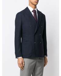 Blazer croisé bleu marine Lardini