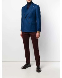 Blazer croisé bleu marine Gabriele Pasini