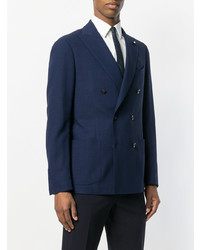 Blazer croisé bleu marine Lardini