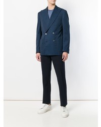 Blazer croisé bleu marine Corneliani