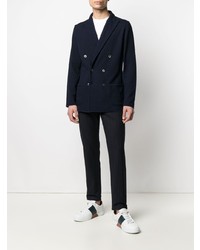 Blazer croisé bleu marine Lardini