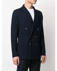 Blazer croisé bleu marine Lardini