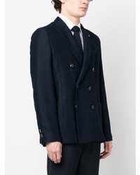 Blazer croisé bleu marine Lardini