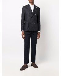 Blazer croisé bleu marine Lardini