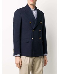 Blazer croisé bleu marine Gabriele Pasini