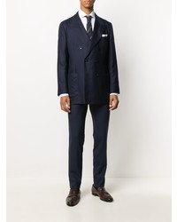 Blazer croisé bleu marine Kiton