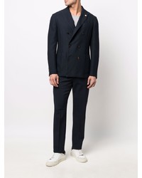 Blazer croisé bleu marine Lardini