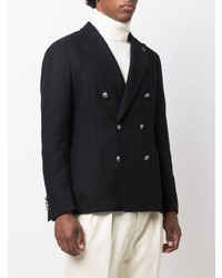 Blazer croisé bleu marine Lardini