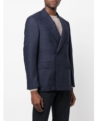 Blazer croisé bleu marine Canali