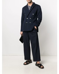 Blazer croisé bleu marine Lardini