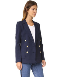 Blazer croisé bleu marine Blaque Label