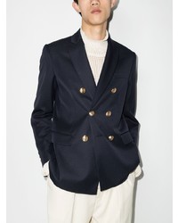 Blazer croisé bleu marine Palm Angels