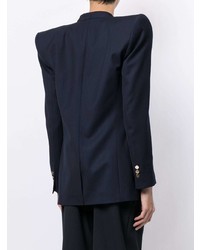 Blazer croisé bleu marine Balmain