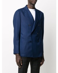 Blazer croisé bleu marine Boglioli