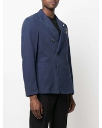 Blazer croisé bleu marine Manuel Ritz