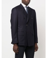 Blazer croisé bleu marine Caruso