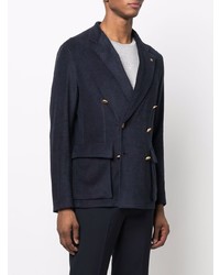 Blazer croisé bleu marine Tagliatore