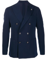 Blazer croisé bleu marine Lardini