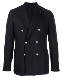 Blazer croisé bleu marine Lardini