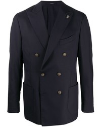 Blazer croisé bleu marine Lardini