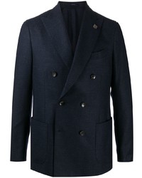 Blazer croisé bleu marine Lardini