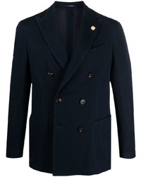 Blazer croisé bleu marine Lardini