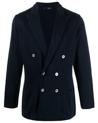 Blazer croisé bleu marine Lardini