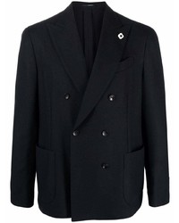 Blazer croisé bleu marine Lardini