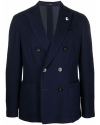 Blazer croisé bleu marine Lardini