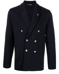 Blazer croisé bleu marine Lardini