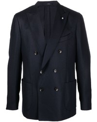 Blazer croisé bleu marine Lardini