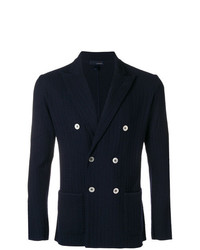 Blazer croisé bleu marine Lardini