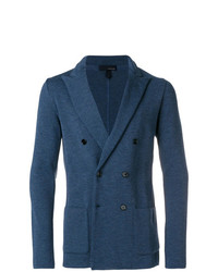 Blazer croisé bleu marine Lardini