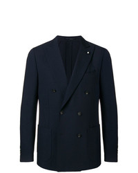 Blazer croisé bleu marine Lardini