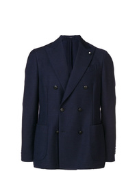 Blazer croisé bleu marine Lardini